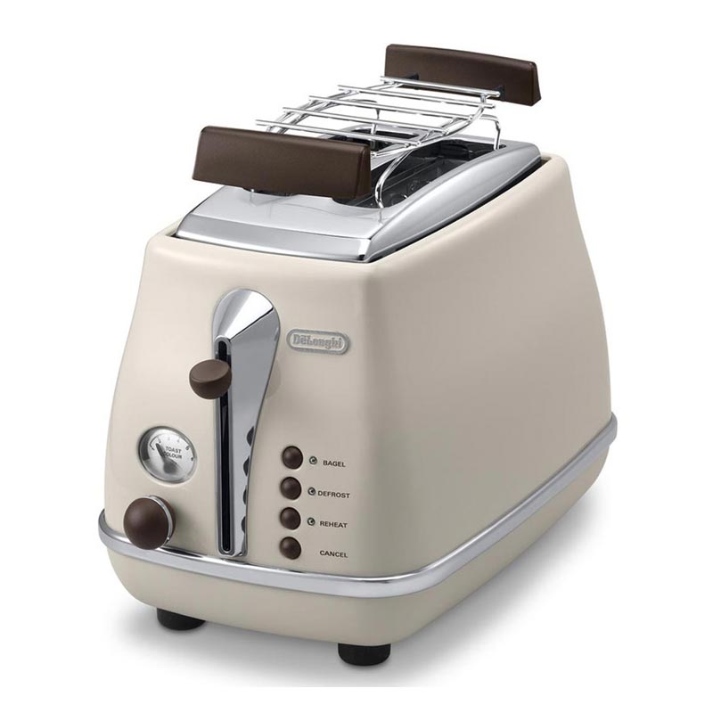 Delonghi CTOV 2103.BG Icona Ekmek Kızartma Makinesi, Bej