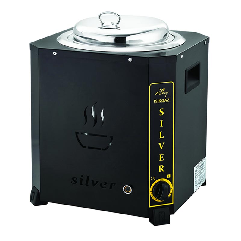 SilverInox C-02 Jumbo Çorba Kazanı, 9 L, Siyah