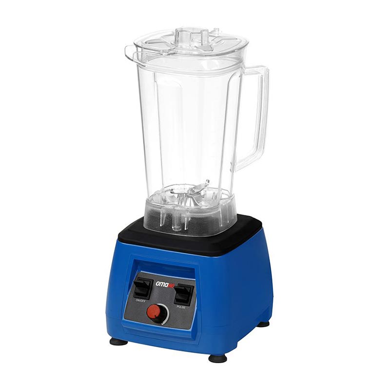 Omake BLE02.E11 Manuel Bar Blender, Şeffaf Kapak, 3 L, 2200 W, Mavi