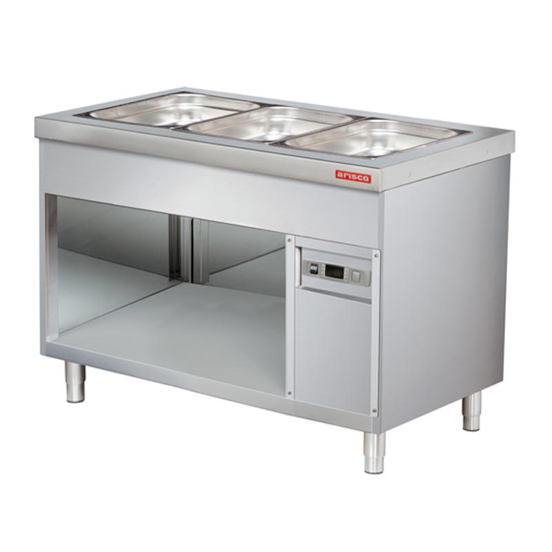 Arisco Açık Dolaplı Bain Marie, 3/1 GN Kapasiteli