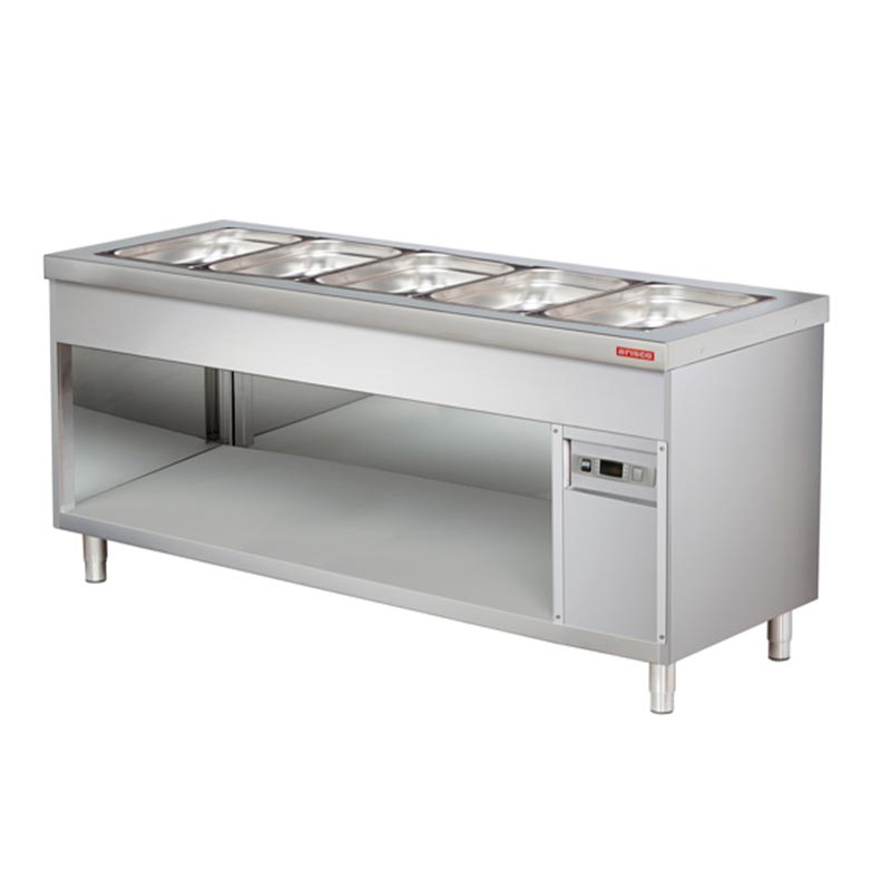 Arisco Açık Dolaplı Bain Marie, 5/1 GN Kapasiteli