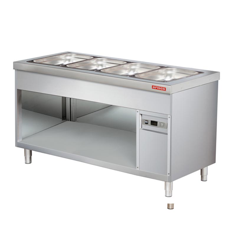 Arisco Açık Dolaplı Bain Marie, 4/1 GN Kapasiteli