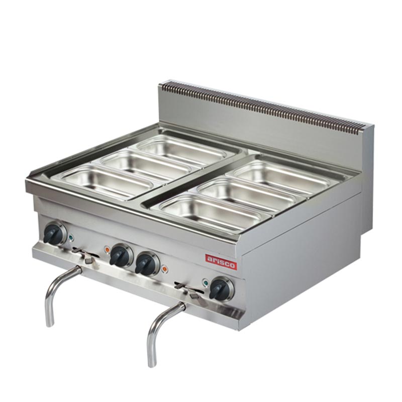 Arisco Hotmax 700 Bain Marie, 2/1 GN Hazneli, 80x70x29 cm, Elektrikli