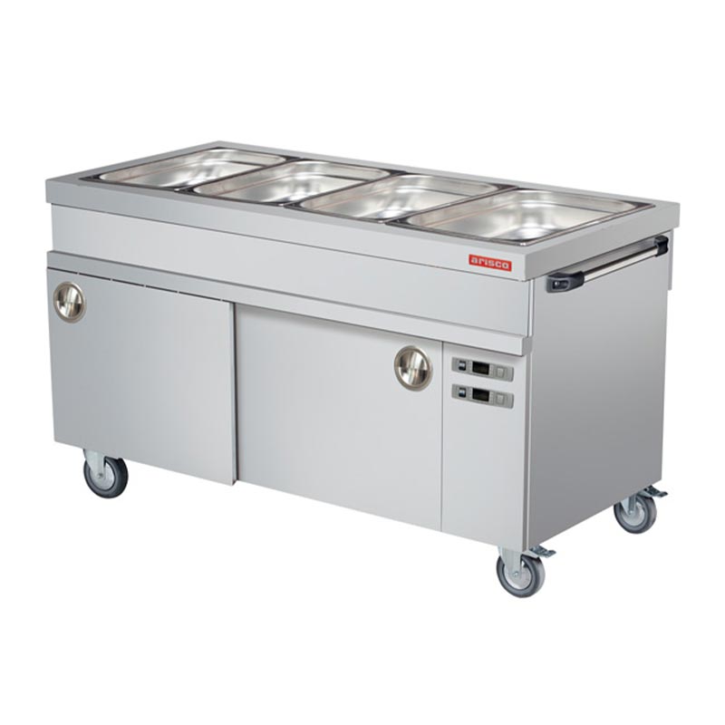 Arisco Sıcak Dolaplı Hareketli Bain Marie, 4/1 GN Kapasiteli, Elektrikli