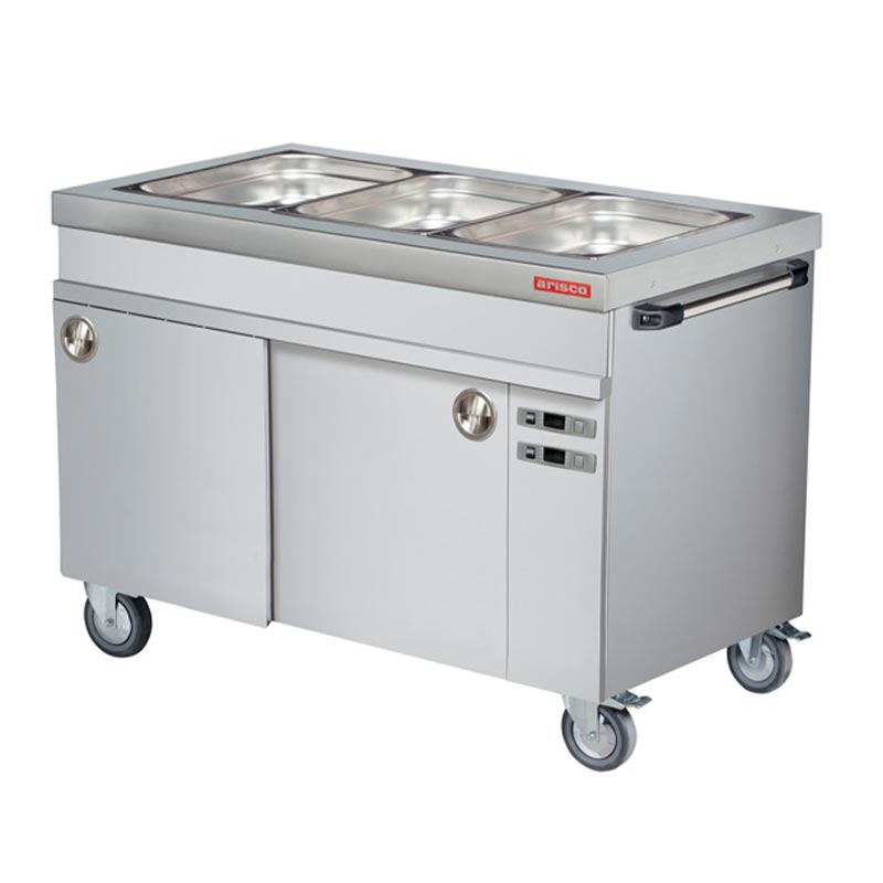 Arisco Sıcak Dolaplı Hareketli Bain Marie, 3/1 GN Kapasiteli, Elektrikli