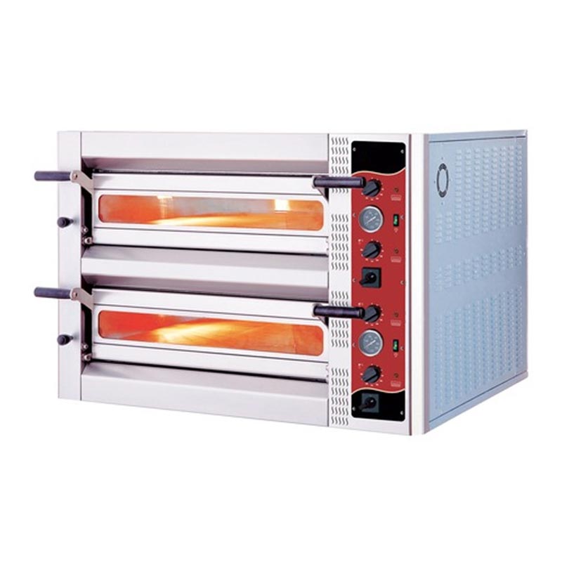 Kayalar E6302WA 30 cm x 6+6 Pizza Kapasiteli Çift Katlı Analog Pizza Fırını, Elektrikli