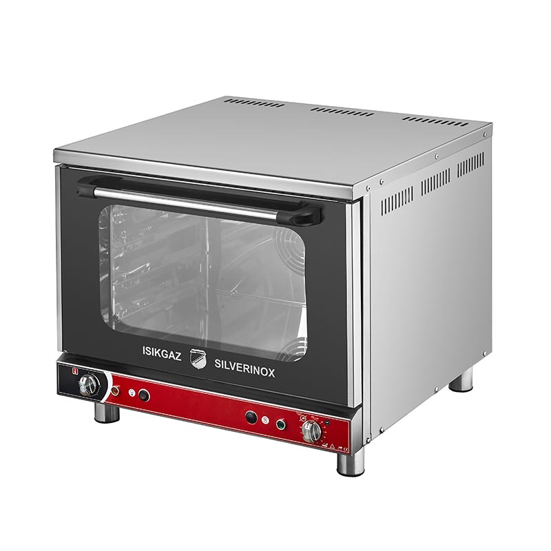 SilverInox PT-4K Manuel Patisseri Fırın, 46x33 cm 4 Tepsi Kapasiteli, Elektrikli