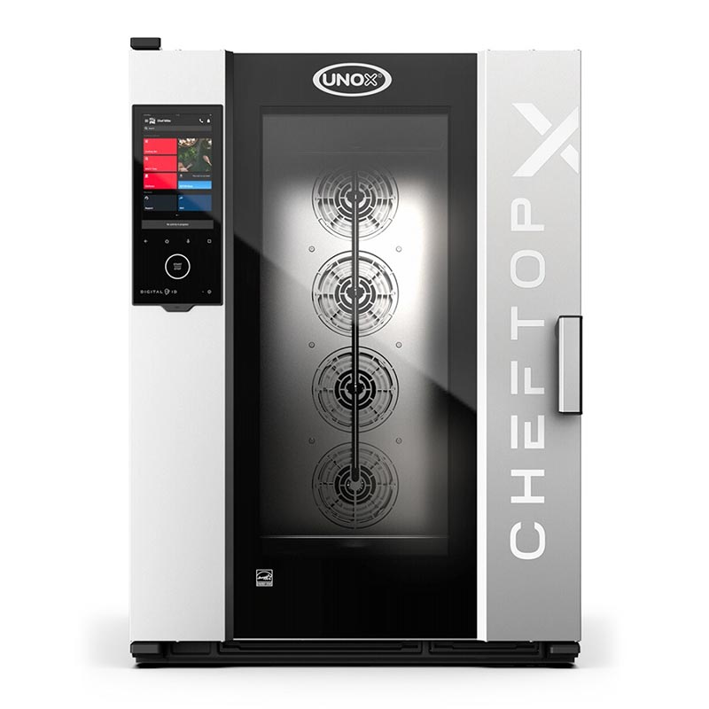 Unox CHEFTOP-X Digital.ID Kombi Fırın, GN 2/1 10 Tepsi Kapasiteli, Gazlı