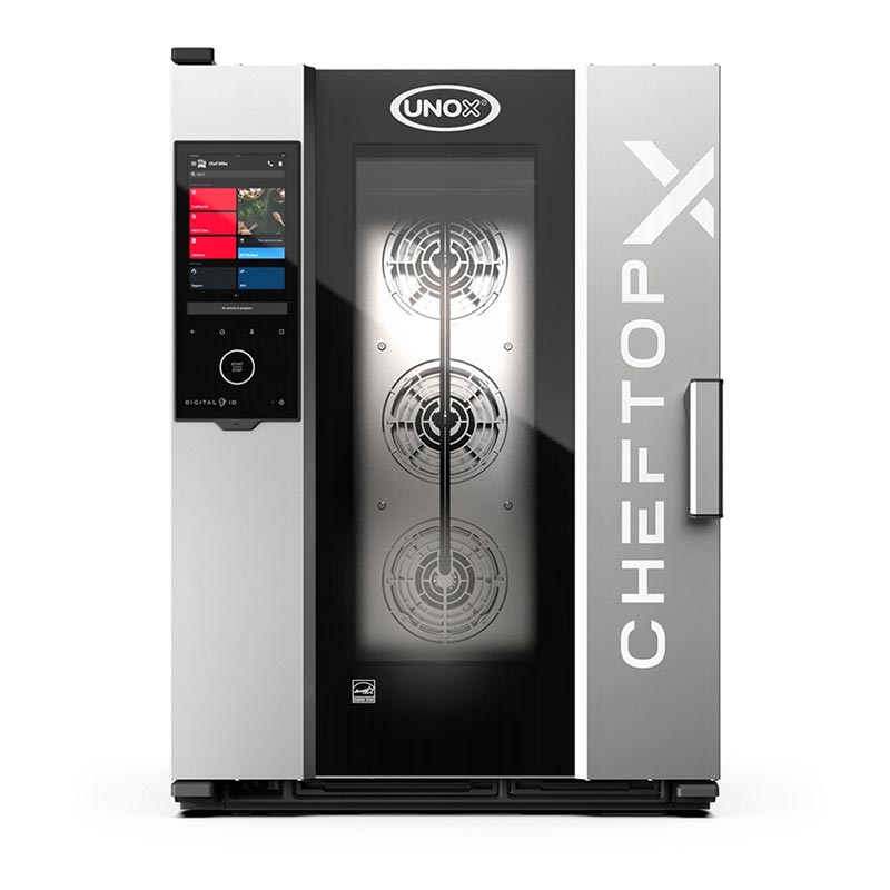 Unox CHEFTOP-X Digital.ID Kombi Fırın, GN 1/1 10 Tepsi Kapasiteli, Elektrikli