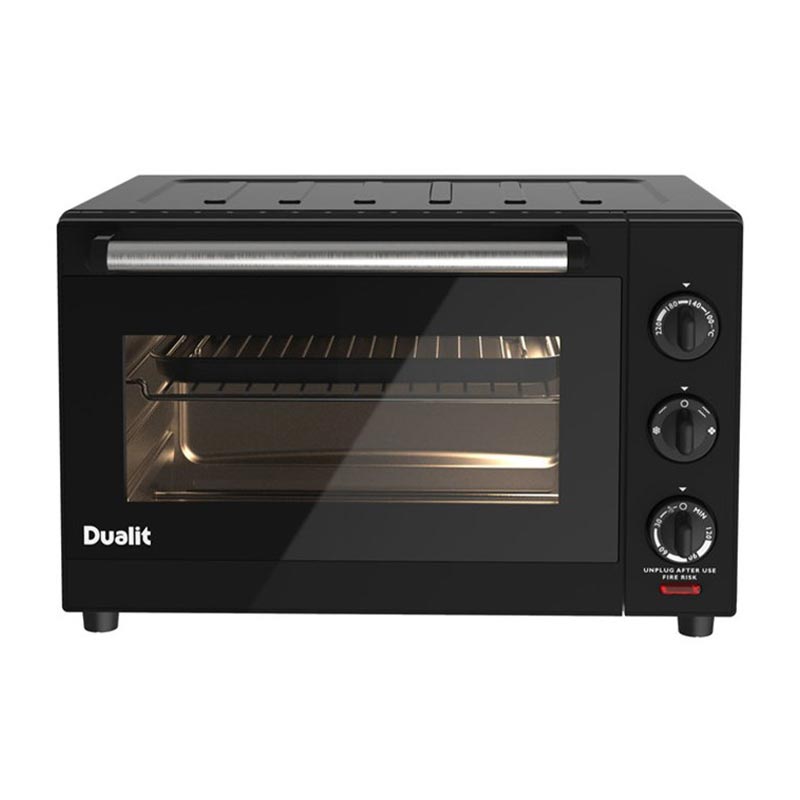 Dualit 89220 Mini Fırın, 22 L, 1600 W, Siyah