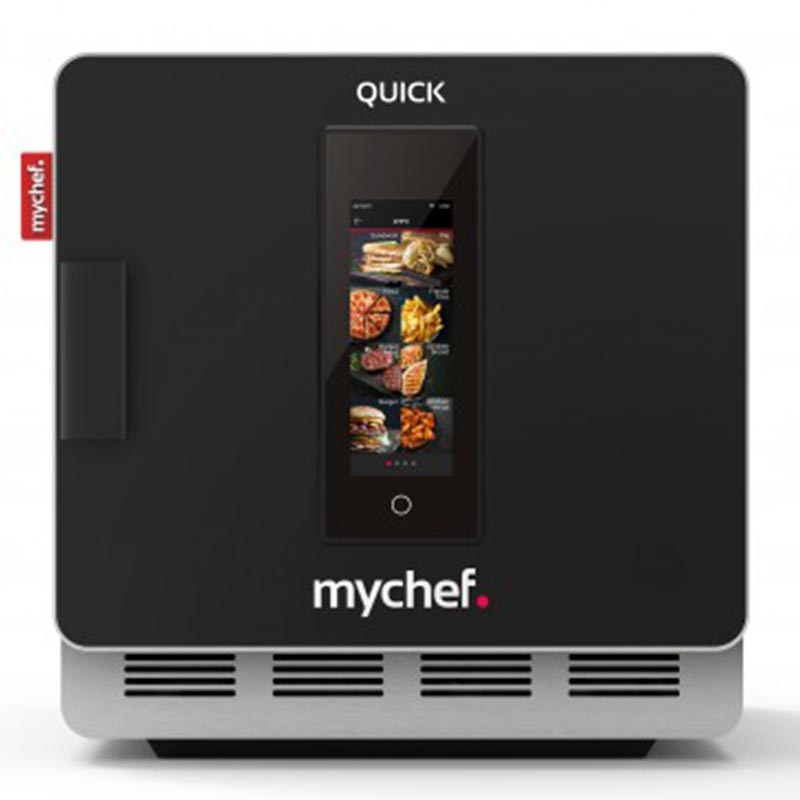 Mychef Quick 1T Katalizörlü Hızlı Pişirme Fırını, Siyah