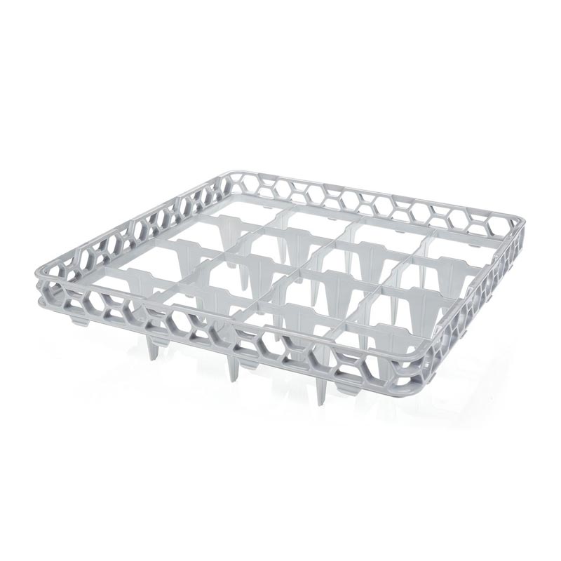 Bora Plastik Bardak Yıkama Basketi, 16 Bölmeli, 50x12.5 cm