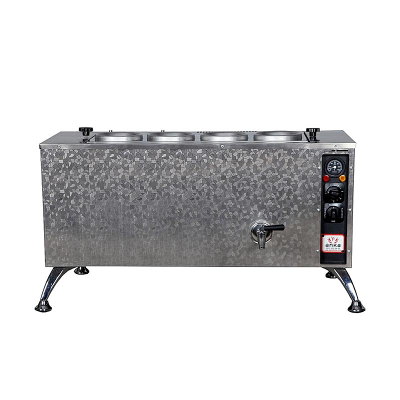 Anka Pro Full Otomatik 4 Demlikli Çay Kazanı, 40 L, Elektrikli, Inox