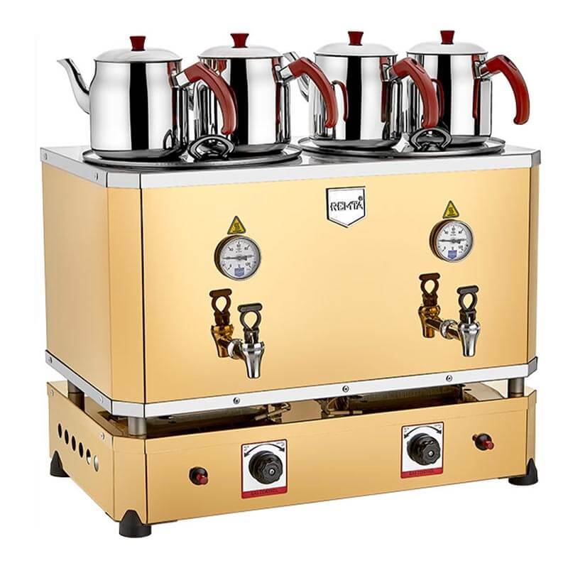 Remta N16 Jumbo Çay Makinesi, 4 Demlikli, 46 L, LPG