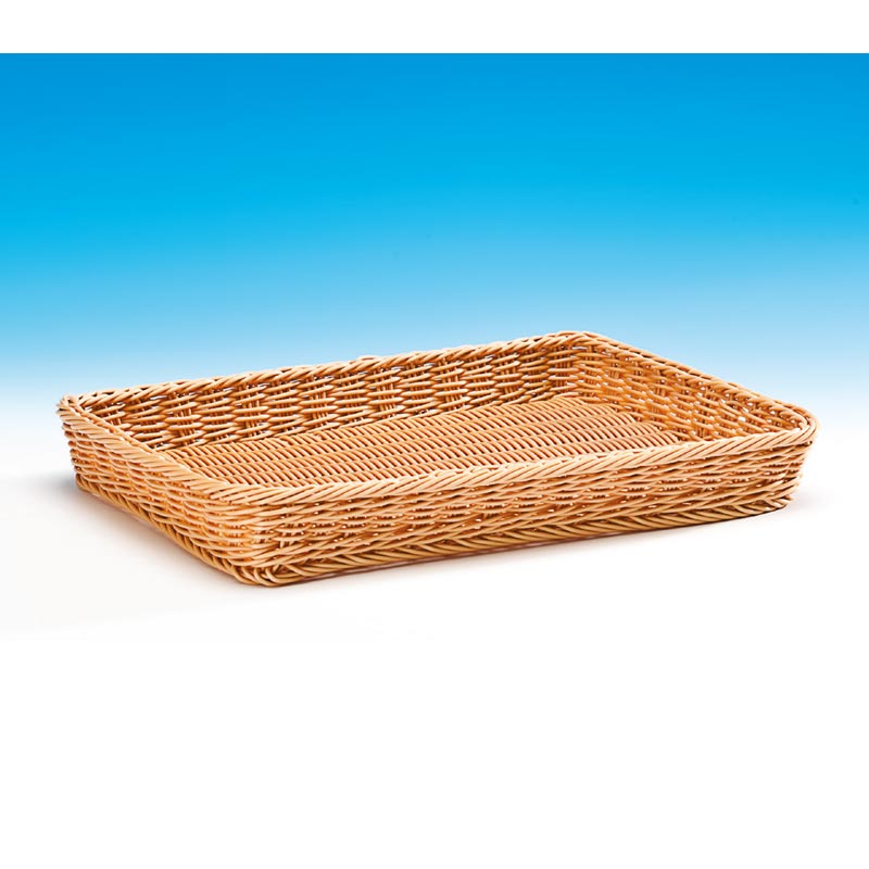 Zicco JQ-4206 Dikdörtgen Plastik Ekmek Sepeti, 40x29x5 cm