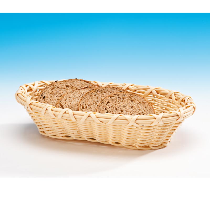 Zicco B-OV-4155 Plastik Oval Ekmek Sepeti, 20x29x7 cm