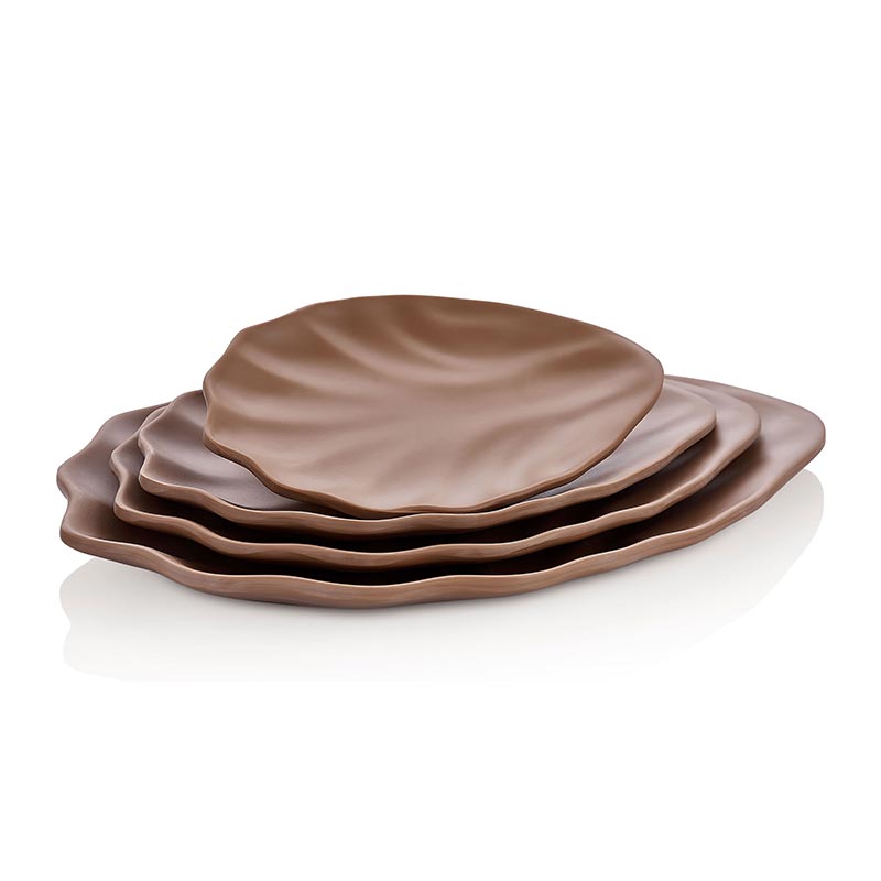 Gastro Boutique Terra Vinea Plate, 34x25 cm, Sütlü Kahve