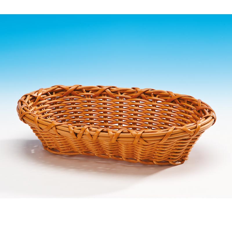 Zicco B-OV-4155 Plastik Oval Ekmek Sepeti, 20x28x7 cm