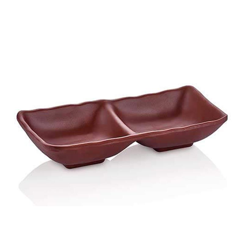 Külsan Thermoset Ramekin, Çiftli, 17.5x8.7 cm, 2x68 ml, Kahverengi