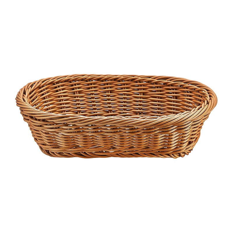 Biradlı GRV-2455 Oval Plastik Ekmek Sepeti, 24x16x7 cm