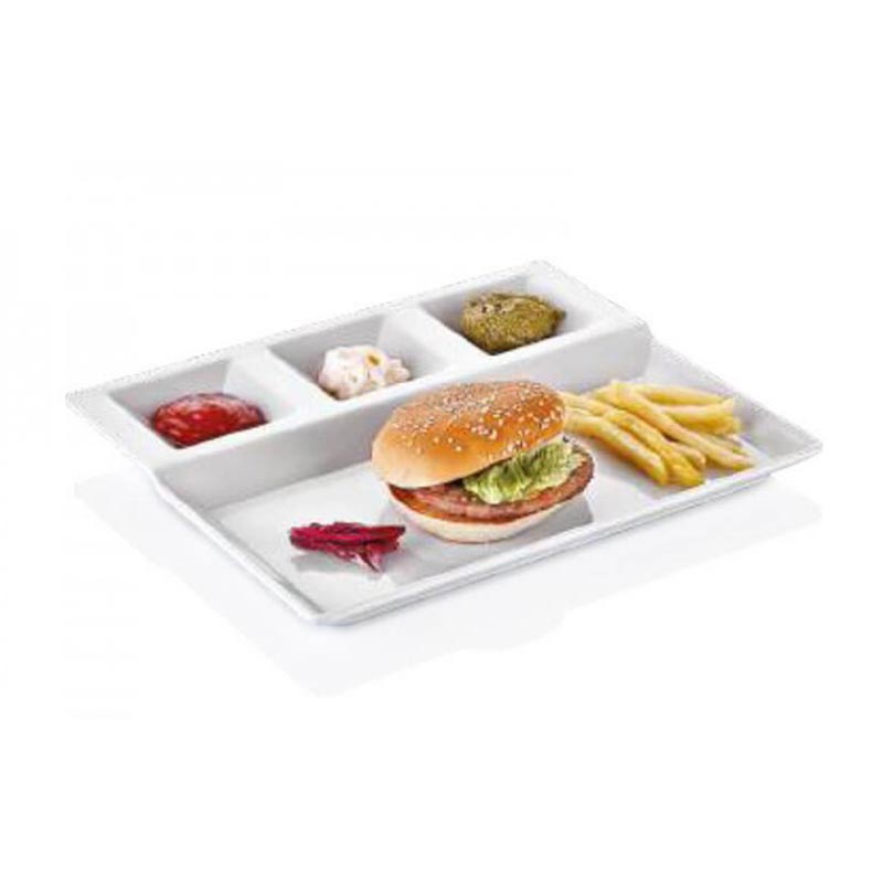 Külsan Thermoset Burger Tabağı, 27x23x2.5 cm