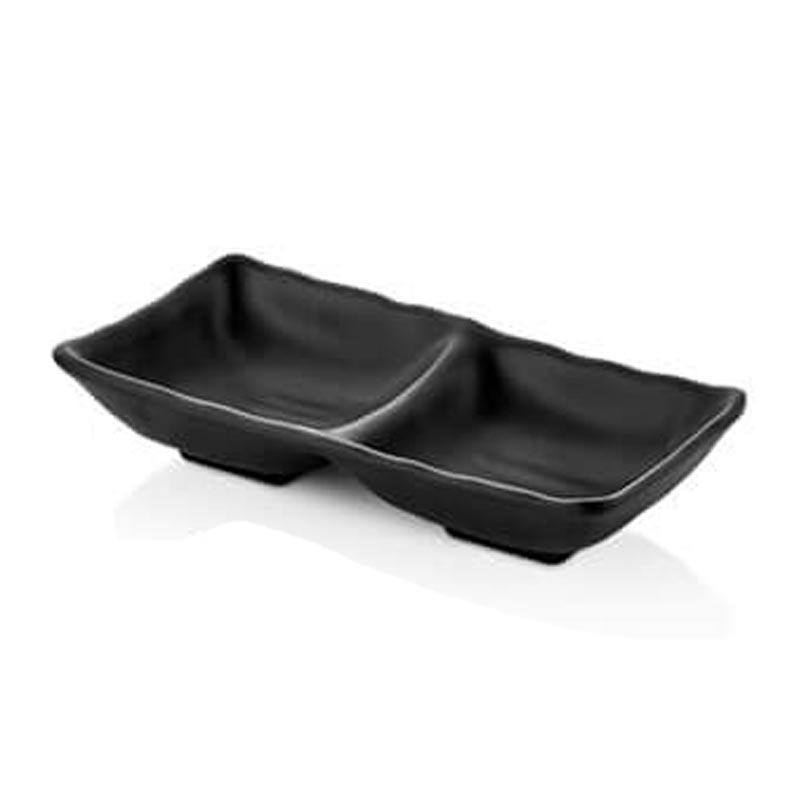 Külsan Thermoset Ramekin, Çiftli, 17.5x8.7 cm, 2x68 ml, Siyah