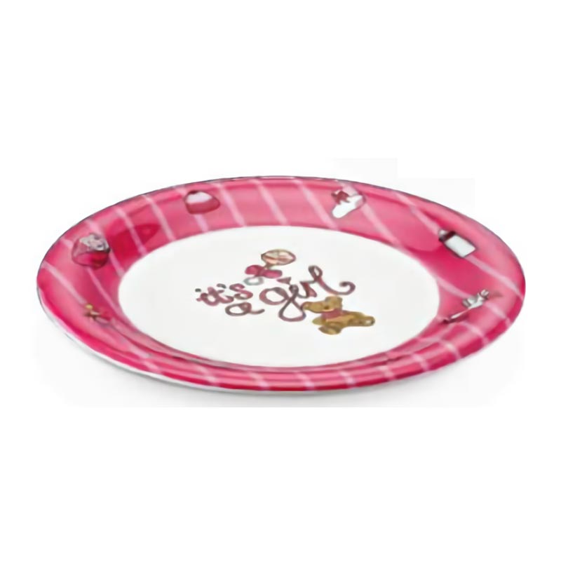 Külsan Thermoset Baby Life Bebek Tabağı, 21 cm, Pembe