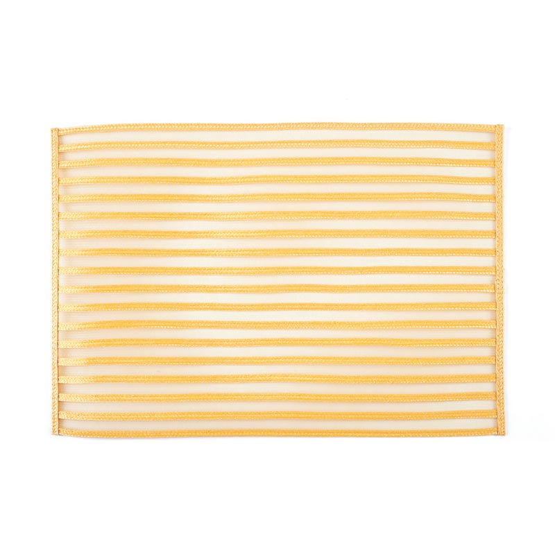 Zicco P-25 Plastik Örgülü Amerikan Servis, 30x45 cm, Sarı