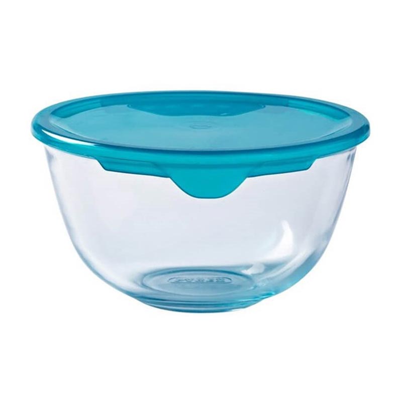 Pyrex 180P000/7043 Kapaklı Cam Kase, 2 L