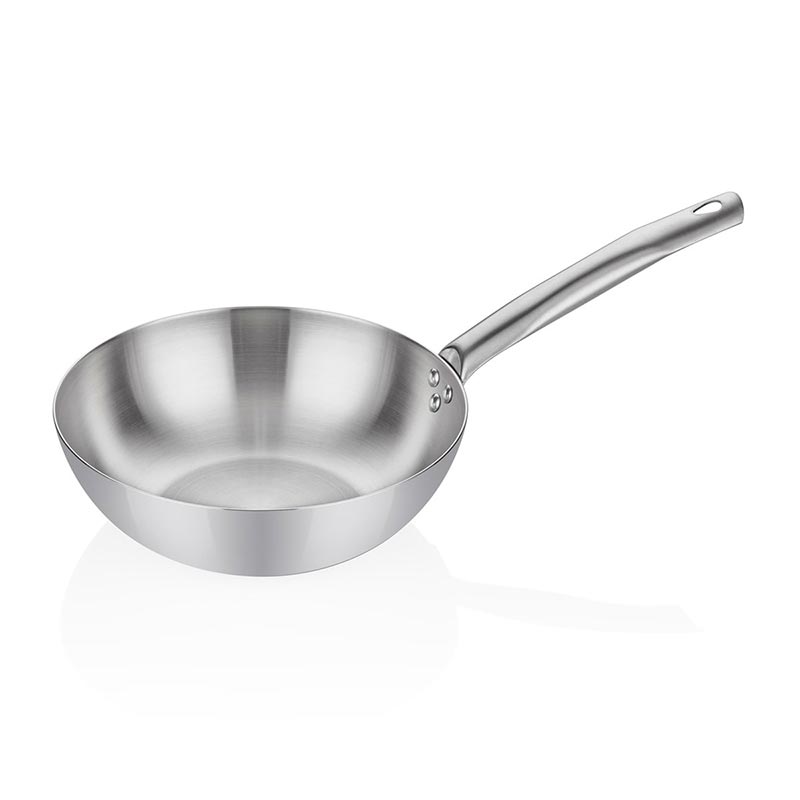 Altınbaşak Multi Metal İndüksiyon Çelik Wok Tava, 28 cm