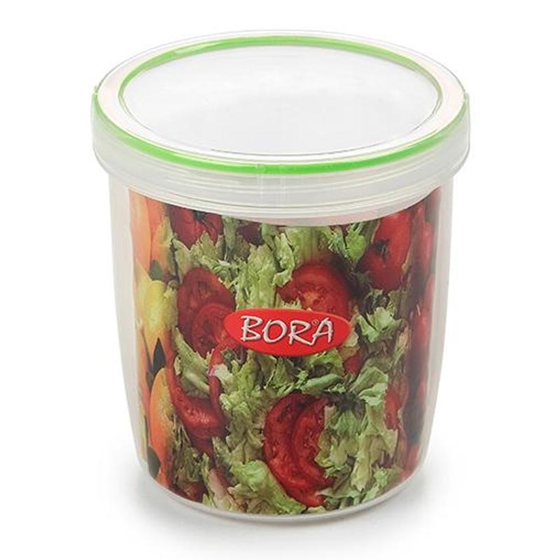 Bora Plastik Saklama Kabı, Contalı, Vidalı, 650 ml, No: 6, 0.65 L