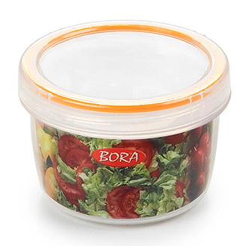 Bora Plastik Saklama Kabı, Contalı, Vidalı, 250 ml, No: 1, 0.25 L