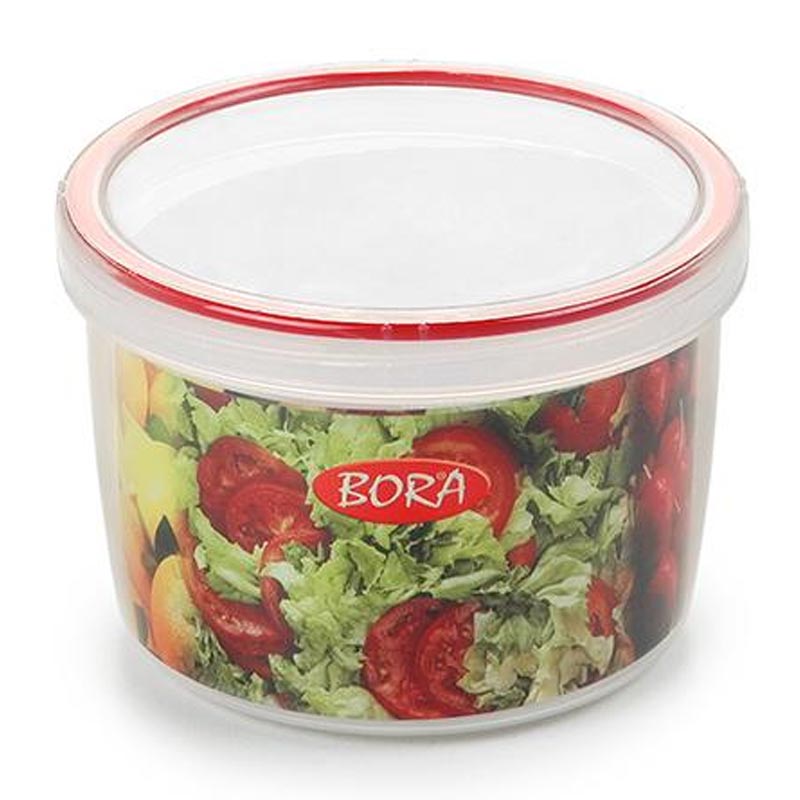 Bora Plastik Saklama Kabı, Contalı, Vidalı, 740 ml, No: 7, 0.74 L