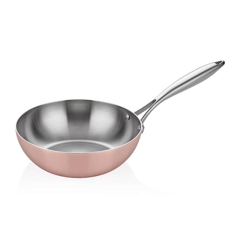 Altınbaşak Elit Multi Metal Wok Tava, 26 cm, Bakır