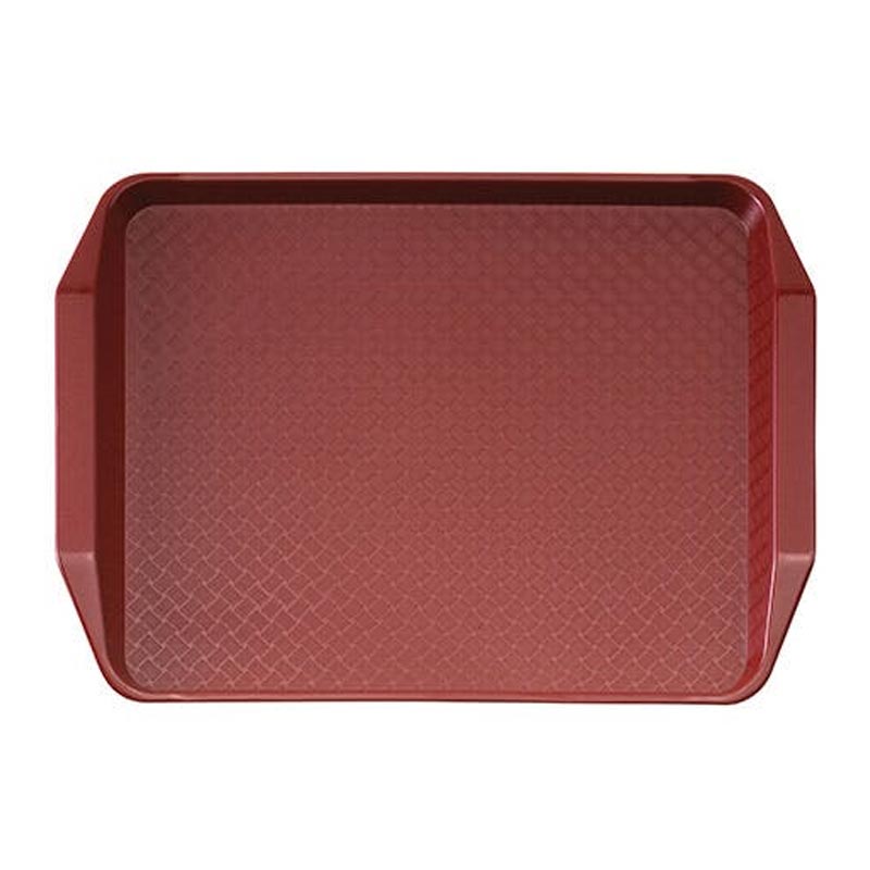 Cambro Fast Food Tepsi, 30x41 cm, Kulplu, Kızılcık