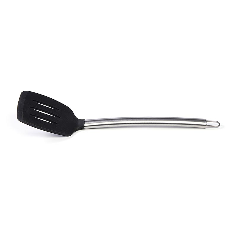 Biradlı BRD-0426 Çelik Saplı Silikon Spatula, 35 cm, Siyah