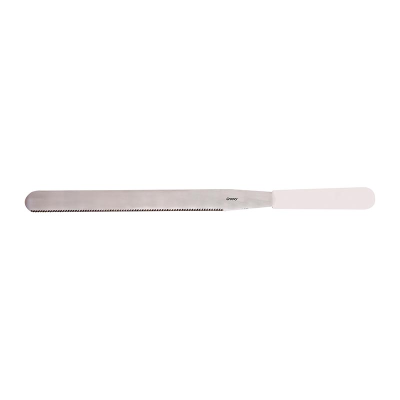 Biradlı BRD-210 Dişli Spatula, 30 cm, Beyaz