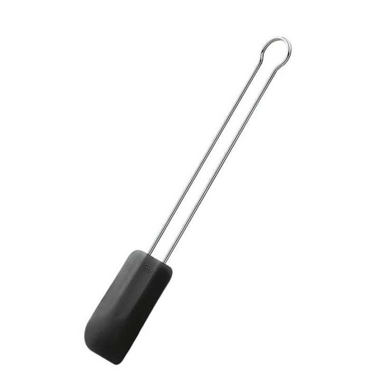 Rösle 12435 Silikon Spatula, 20 cm, Siyah