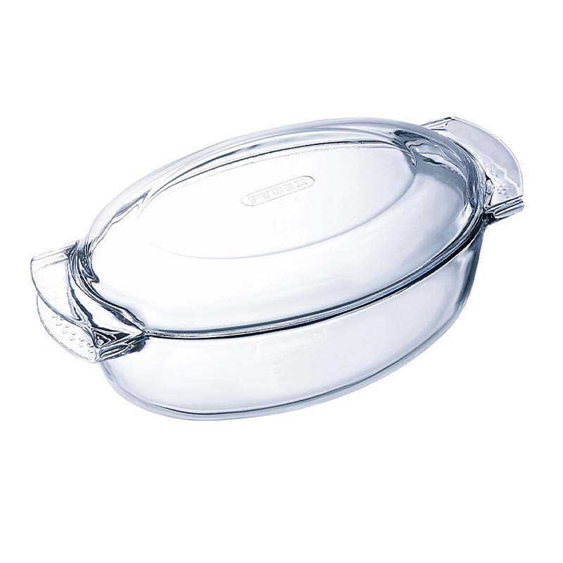 Pyrex 459A000/7043 Oval Cam Fırın Kabı, 4 L