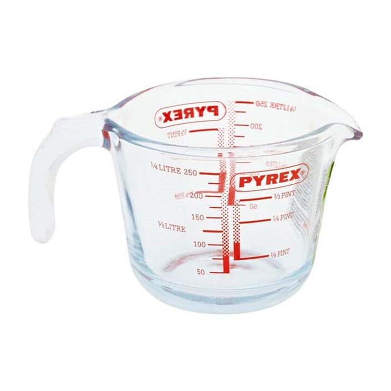 Pyrex 259B000/7016 Cam Ölçü Kabı, 0.25 L