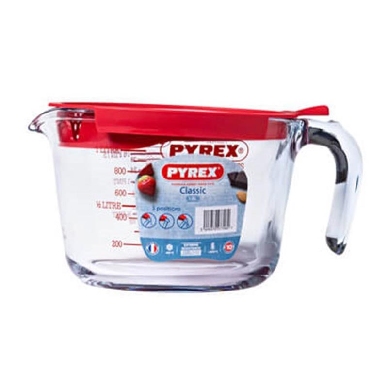 Pyrex 264P000/7046 Kapaklı Cam Ölçü Kabı, 1 L