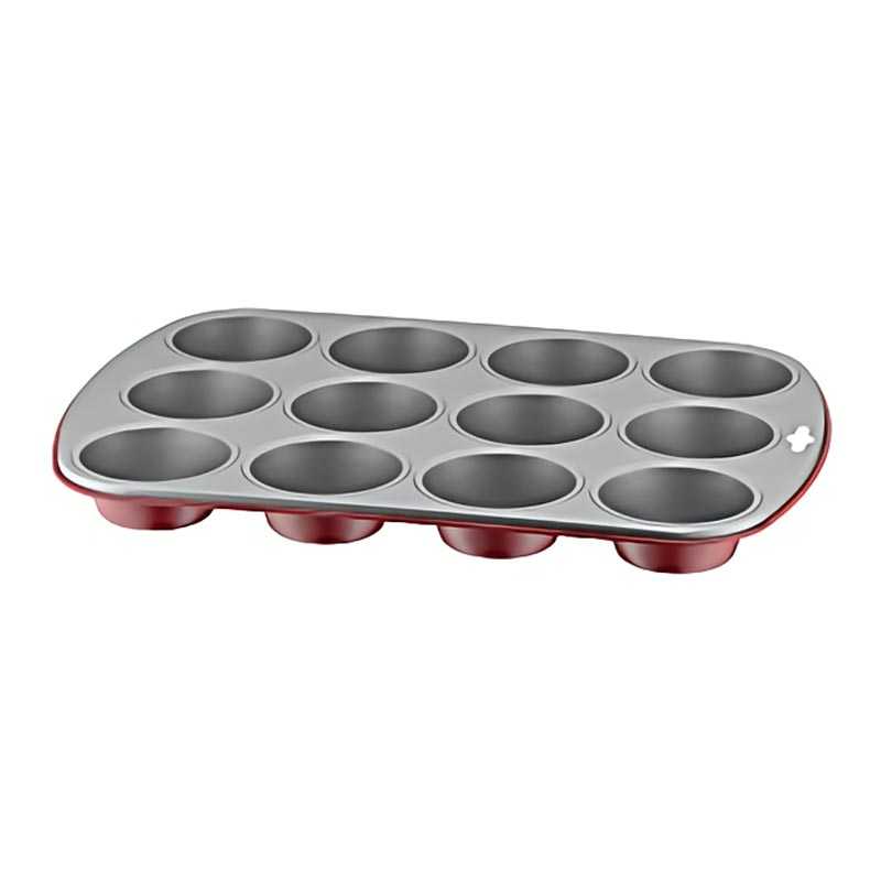 Kaiser Classic Plus Mini Muffin Kalıbı, 12 Hazneli, 29x18 cm, Kırmızı