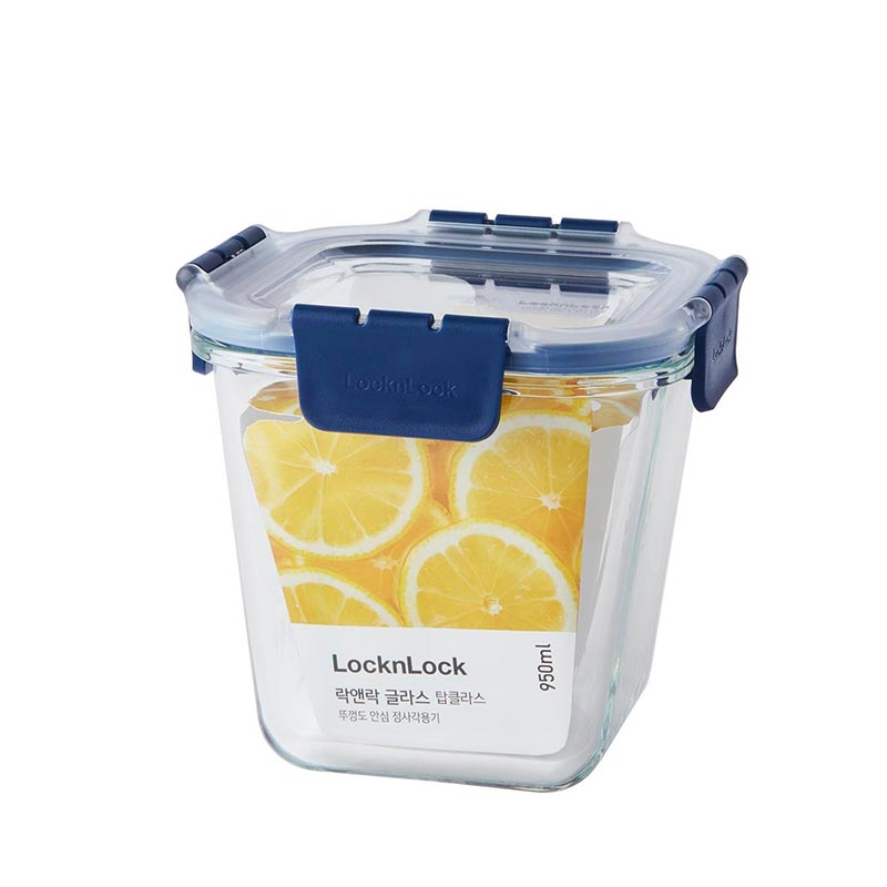 LocknLock LBG217 Top Class Fırın ve Saklama Kabı 950 ml, Mavi