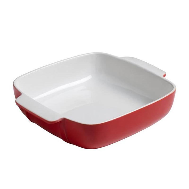 Pyrex SG22SR8/7046 Kare Seramik Fırın Kabı, 22x22 cm, Turuncu