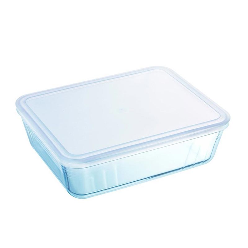 Pyrex 242P000/7046 Kapaklı Dikdörtgen Saklama Kabı, 1.5 L