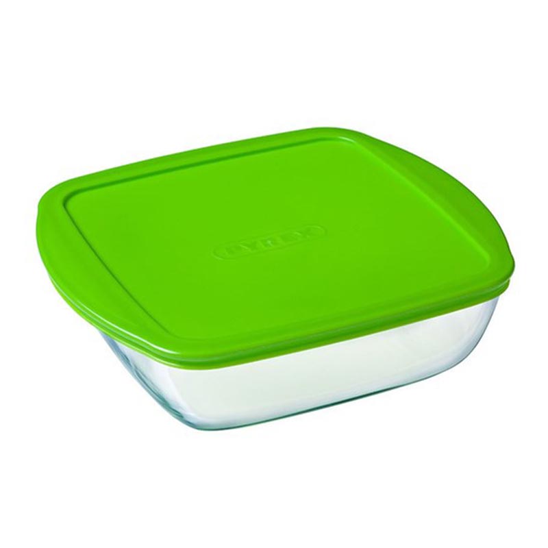 Pyrex 212P000 Kare Saklama ve Fırın Kabı, 2.2 L