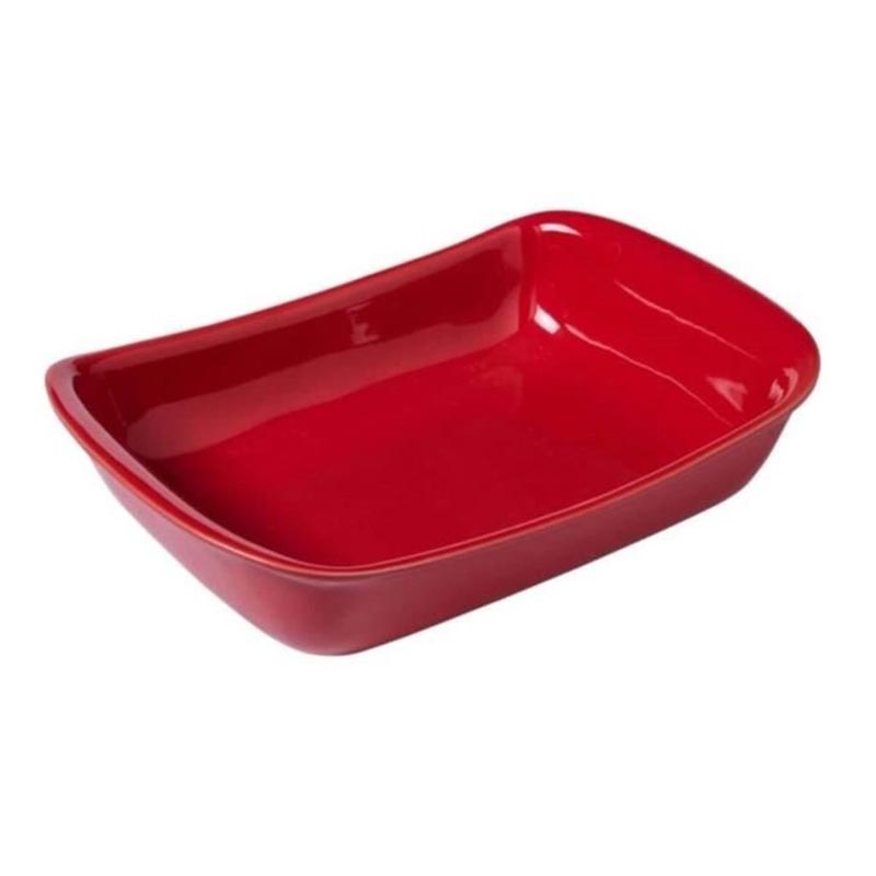 Pyrex SU26RR5/7246 Seramik Fırın Kabı, 26 cm, Kırmızı