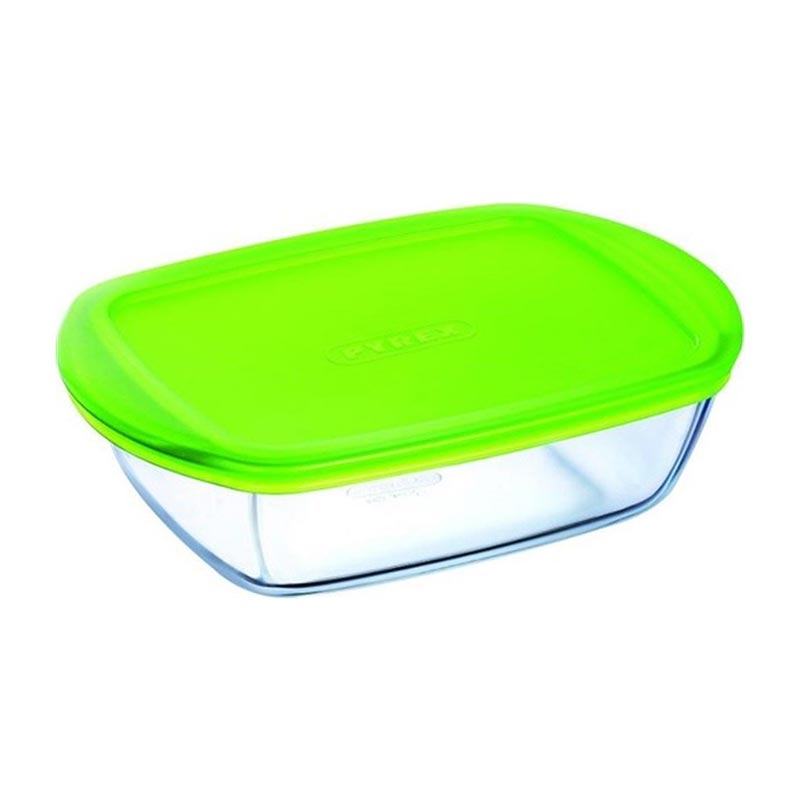 Pyrex 214P000 Dikdörtgen Saklama ve Fırın Kabı, 0.4 L