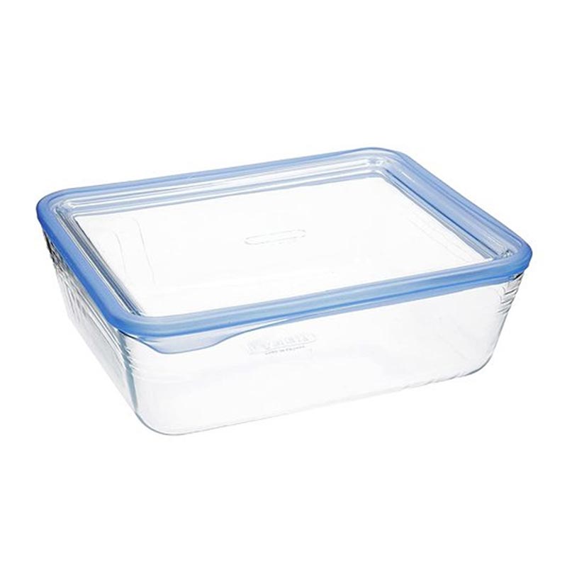 Pyrex 241A000/7046 Kapaklı Cam Saklama Kabı, 0.8 L