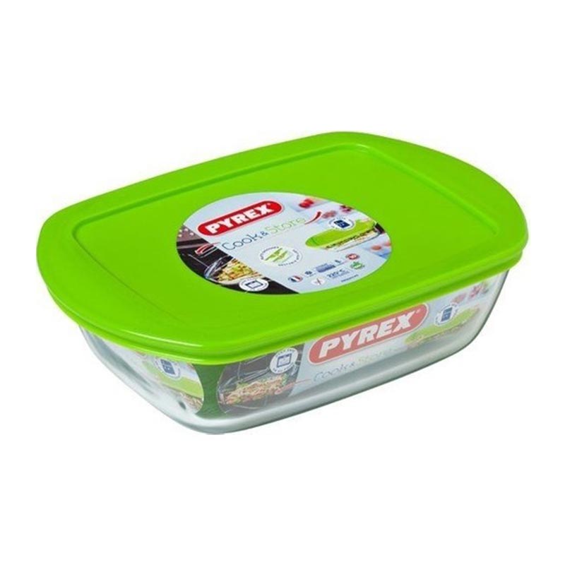 Pyrex 215P000/7046 Dikdörtgen Mikrodalga Saklama Kabı, 1 L